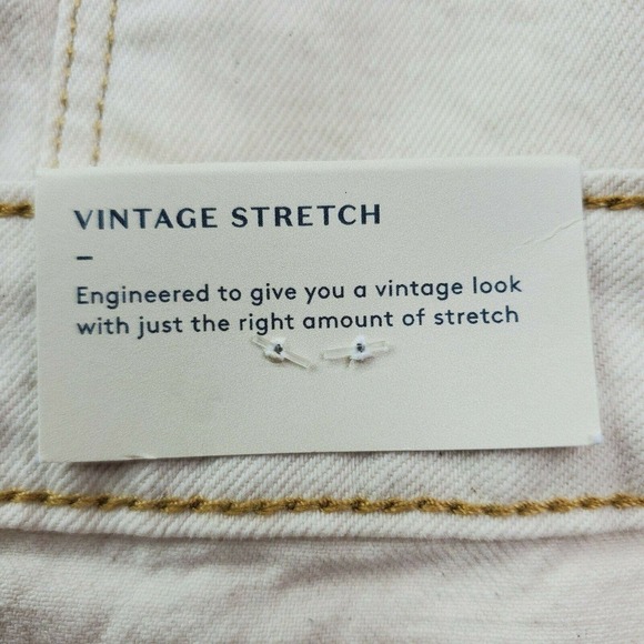 CC - Universal Thread Vintage Midi Shorts Women 14 Tan Off White High Rise NWT - Picture 6 of 11